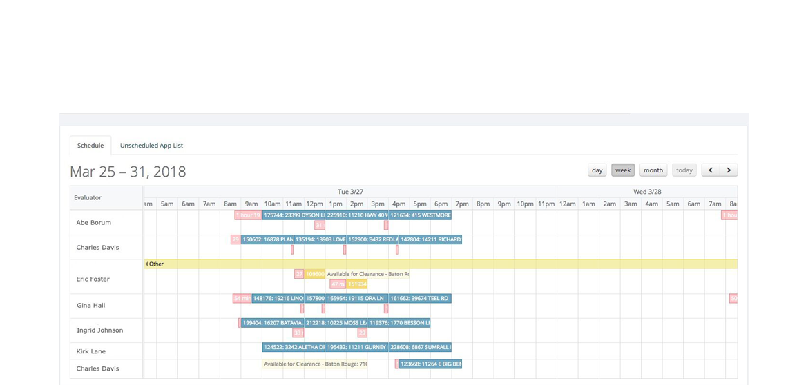 Calendar/Resource Scheduling